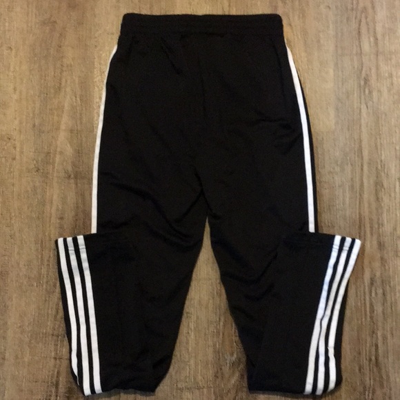 Adidas Black & White 3 Stripe Track Pants - Picture 5 of 5